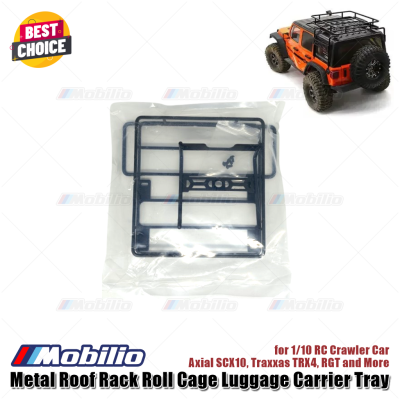 Accessories Metal Roof Rack Roll Cage Luggage Carrier Tray for 1/10 RC Crawler Car Axial SCX10 Traxxas TRX4 RGT and More