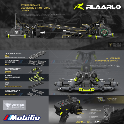 Rlaarlo SBK10 Storm Breaker 1/10 Carbon Fiber / Metal Brushless RTR 4WD Buggy