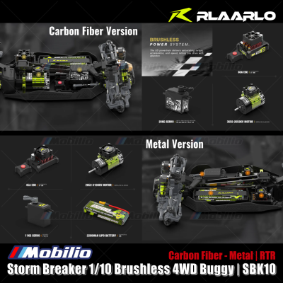 Rlaarlo SBK10 Storm Breaker 1/10 Carbon Fiber / Metal Brushless RTR 4WD Buggy