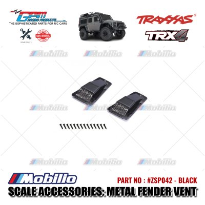 GPM Part #ZSP042 Metal Fender Vent (Style A) for Traxxas TRX-4 Defender RC4WD D90 / D110 Crawler Adventure