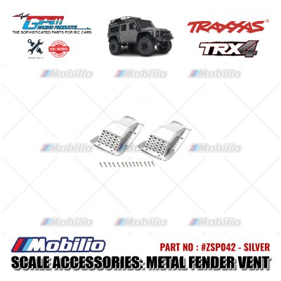 GPM Part #ZSP042 Metal Fender Vent (Style A) for Traxxas TRX-4 Defender RC4WD D90 / D110 Crawler Adventure
