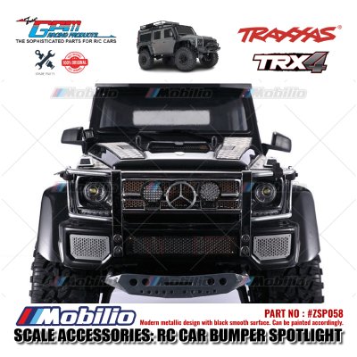 GPM Part #ZSP058 RC Car Bumper Spotlight Decoration for Axial SCX10 Traxxas TRX-4 Crawler Adventure