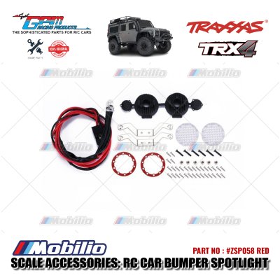GPM Part #ZSP058 RC Car Bumper Spotlight Decoration for Axial SCX10 Traxxas TRX-4 Crawler Adventure