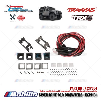 GPM Part #ZSP054 Spotlight Type B LED Light Scale Accessories for RC Crawler Adventure Traxxas Axial RGT