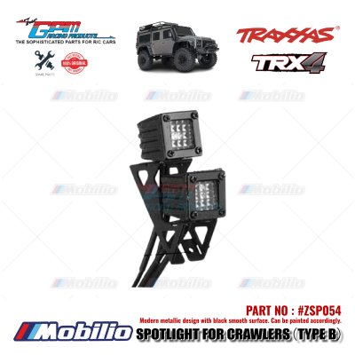 GPM Part #ZSP054 Spotlight Type B LED Light Scale Accessories for RC Crawler Adventure Traxxas Axial RGT