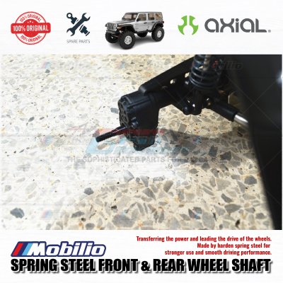 GPM Part #SCX3237S Spring Steel Front + Rear Wheel Shaft for Axial SCX10 III Jeep Wrangler - 4 Pcs