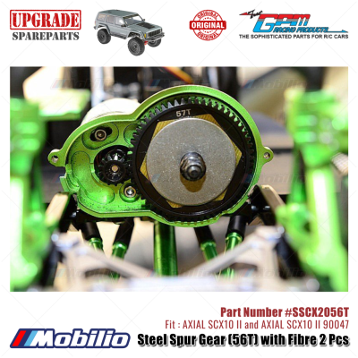 GPM Part Steel Spur Gear 55T 56T 57T #SSCX2055T #SSCX2056T #SSCX2057T RC Upgrade Axial SCX10 II Crawler Adventure