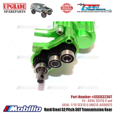 GPM Part #SSCX3236T Hard Steel 32 Pitch 36T Transmission Gear RC Axial SCX10 II Crawler Adventure