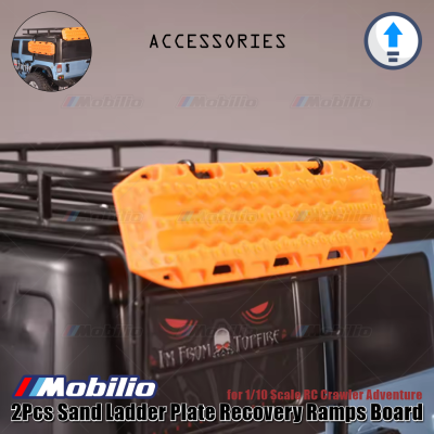 Accessories 2Pcs Sand Ladder Plate Recovery Ramps Board for 1/10 Scale RC Crawler Adventure