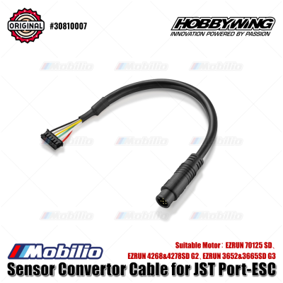Hobbywing Sensor Convertor Cable for JST Port-ESC #30810007 Suitable Motor EZRUN 70125 SD 4268&4278SD G2 3652&3665SD G3