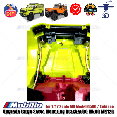Upgrade Part Large Servo Mounting Bracket 3D Print for RC MN86 MN128 Crawler Adventure More Power Travel