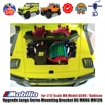 Upgrade Part Large Servo Mounting Bracket 3D Print for RC MN86 MN128 Crawler Adventure More Power Travel