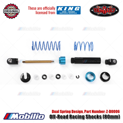 RC4WD King Off-Road Racing Shocks 80mm Dual Spring Design #Z-D0006 RC 1/10 Crawler Adventure