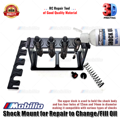 Shock Mounts 3D for Repair Changing the Oil Fill of RC Car Shock Stand Absorber
