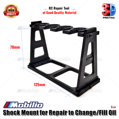 Shock Mounts 3D for Repair Changing the Oil Fill of RC Car Shock Stand Absorber