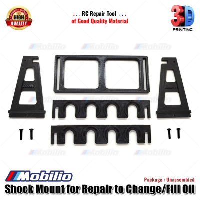 Shock Mounts 3D for Repair Changing the Oil Fill of RC Car Shock Stand Absorber
