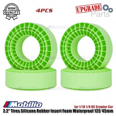 Upgrade Part 2.2" Tires Silicone Rubber Insert Foam Waterproof 125x45mm for 1/10 1/8 RC Crawler Car