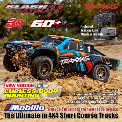 Traxxas Slash 4X4 Ultimate 1/10 Scale Brushless 4WD Short Course RTR