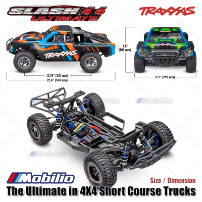 Traxxas Slash 4X4 Ultimate 1/10 Scale Brushless 4WD Short Course RTR
