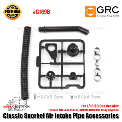 GRC Classic Snorkel Air Intake Pipe For 1/10 RC Car Crawler Traxxas TRX-4 Defender RC4WD D110 D90 Body Upgrade #G169A #G169B