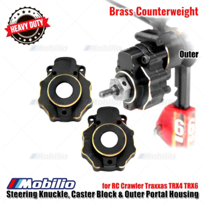 Upgrade Brass Steering Knuckle C-Hub Outer Portal Housing Traxxas TRX4
