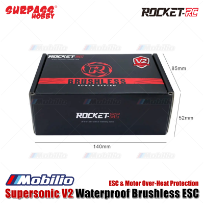 Surpass Hobby Rocket Supersonic V2 Waterproof Brushless ESC Over-Heat Protection RC Car