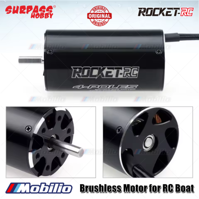 Surpass Hobby Rocket-RC Brushless Motor 2948 / 2958 / 2968 / 3660 / 3670 / 4074 4 Poles 12 Slot Waterproof for RC Boat Remote Control