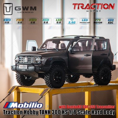 Traction Hobby TANK 300 HS 1/8 Scale Hard Body TANK300-HS RC Car Adventure Crawler RTR Remote Control