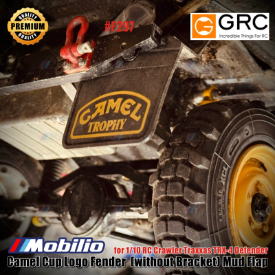GRC Camel Cup Logo Fender (without Bracket) Mud Flap for 1/10 RC Crawler Traxxas TRX-4 Defender #F297
