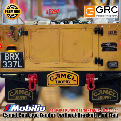 GRC Camel Cup Logo Fender (without Bracket) Mud Flap for 1/10 RC Crawler Traxxas TRX-4 Defender #F297