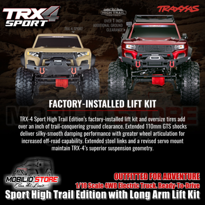 Traxxas TRX4 Sport High Trail Edition with Long Arm RC Crawler RTR 4WD