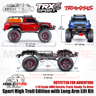 Traxxas TRX4 Sport High Trail Edition with Long Arm RC Crawler RTR 4WD