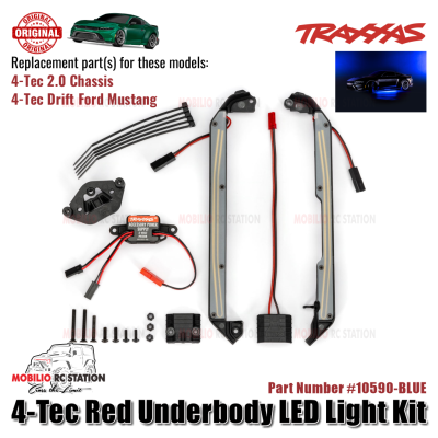 Traxxas Part #10590 4-Tec Underbody LED Light Kit RC Drift Ford Mustang