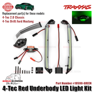 Traxxas Part #10590 4-Tec Underbody LED Light Kit RC Drift Ford Mustang