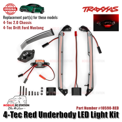 Traxxas Part #10590 4-Tec Underbody LED Light Kit RC Drift Ford Mustang