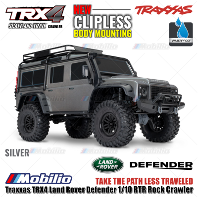 Traxxas 82256-4 TRX4 Land Rover Defender 1/10 RTR Rock Crawler New Clipless