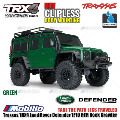 Traxxas 82256-4 TRX4 Land Rover Defender 1/10 RTR Rock Crawler New Clipless