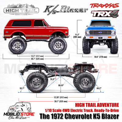 Traxxas TRX4 High Trail The 1972 Chevrolet K5 Blazer 1/10 4WD RTR RC