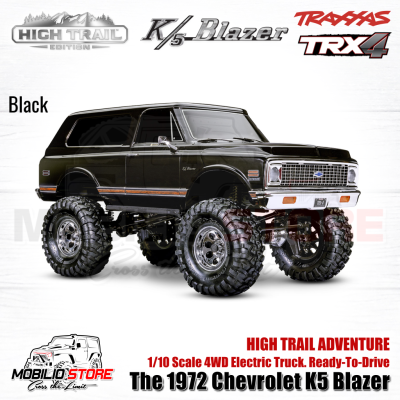 Traxxas 92086-4 TRX4 High Trail The 1972 Chevrolet K5 Blazer 1/10 4WD RTR RC Clipless