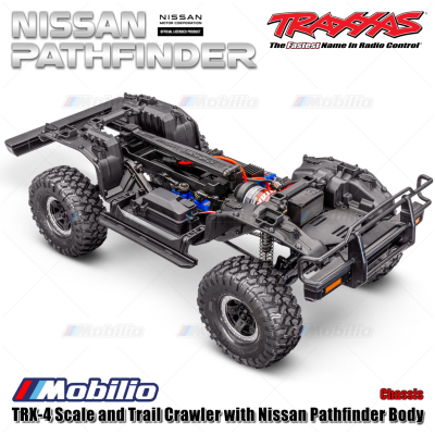 Traxxas 110056-4 TRX-4 Scale and Trail Crawler with Nissan Pathfinder RC 1/10 4X4 Waterproof RTR 2.4GHz TQi Adventure