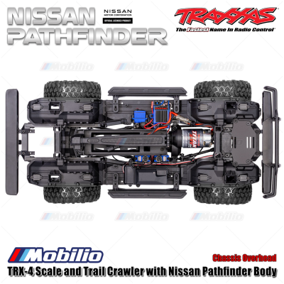 Traxxas 110056-4 TRX-4 Scale and Trail Crawler with Nissan Pathfinder RC 1/10 4X4 Waterproof RTR 2.4GHz TQi Adventure