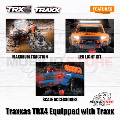 Traxxas TRX-4 Equipped Traxx RC 1/10 Trail Crawler Truck RTR Adventure