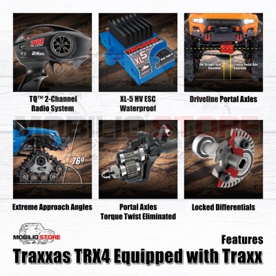 Traxxas TRX-4 Equipped Traxx RC 1/10 Trail Crawler Truck RTR Adventure