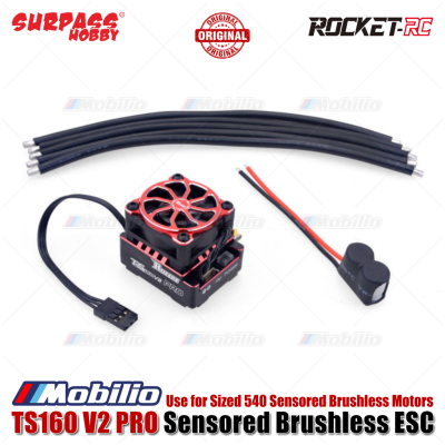 Surpass Hobby Rocket-RC TS160 V2 PRO Sensored Brushless ESC RC Car Use for Sized 540 Sensored Brushless Motors