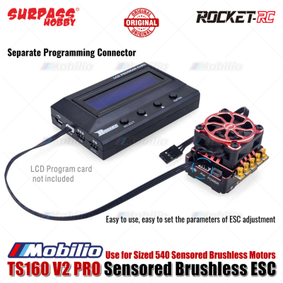Surpass Hobby Rocket-RC TS160 V2 PRO Sensored Brushless ESC RC Car Use for Sized 540 Sensored Brushless Motors