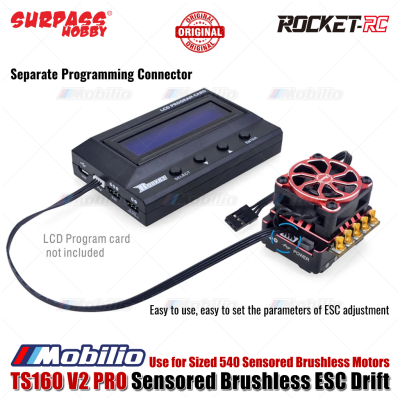 Surpass Hobby Rocket-RC TS160 V2 PRO Sensored Brushless ESC Drift Series RC Car Use for Sized 540 Sensored Brushless Motors