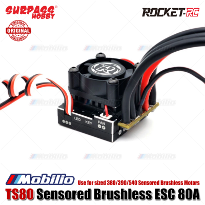 Surpass Hobby Rocket-RC TS80 Pro Sensored Brushless ESC 80A Use for sized 380/390/540 Sensored Brushless Motors