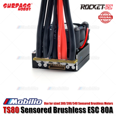 Surpass Hobby Rocket-RC TS80 Pro Sensored Brushless ESC 80A Use for sized 380/390/540 Sensored Brushless Motors