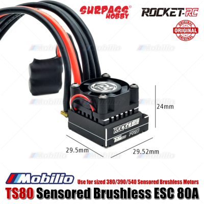 Surpass Hobby Rocket-RC TS80 Pro Sensored Brushless ESC 80A Use for sized 380/390/540 Sensored Brushless Motors