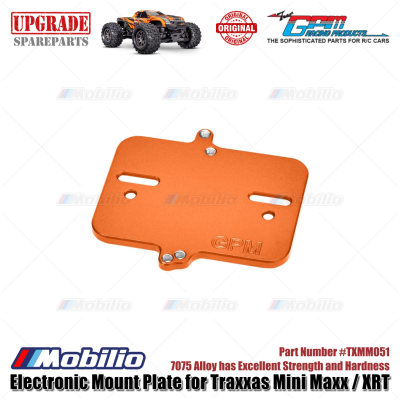 GPM Part #TXMM051 7075 Alloy Electronic Mount Plate for RC Traxxas Mini Maxx / Mini XRT